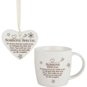 Said with Sentiment Ceramic Mug & Heart Gift Sets Someone Special