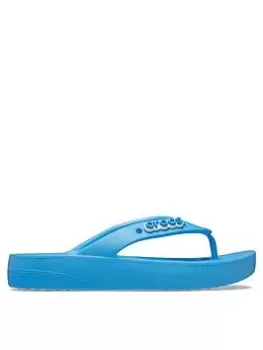 Crocs Crocs Classic Platform Flip Flops, Blue, Size 4, Women