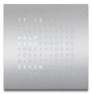 QLOCKTWO Classic Stainless Steel Wall Clock 45cm