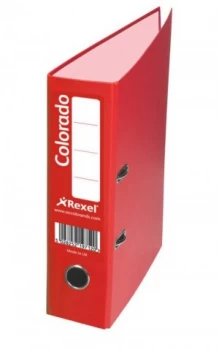 Rexel Colorado Lever Arch File 80mm Spine A4 Red PK10