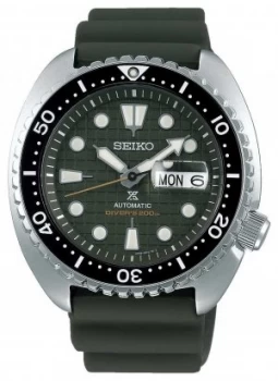 Seiko Prospex Gents Mechanical Khaki Rubber Strap Khaki Watch