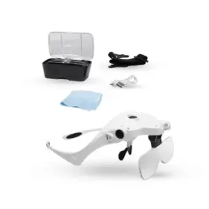 Lightcraft Magnifier Spectacles and Headband, white