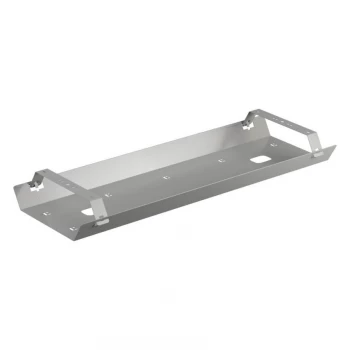 1200-1500MM Bench Desk Double Cable Tray - Silver