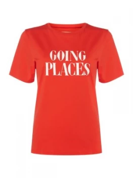 Ban.do Going Places Red Classic T Shirt Red