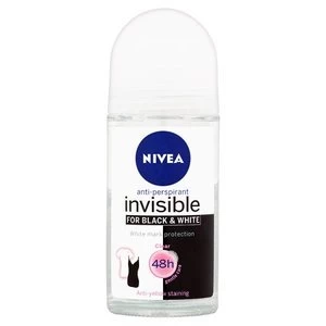 Nivea Invisible Black and White Clear Roll On 50ml