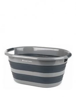 Russell Hobbs Collapsible Plastic Oval Laundry Basket
