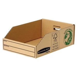 Bankers Box by Fellowes Earth Series 200mm Parts Bin Corrugated Fibreboard Packed Flat Pack of 50