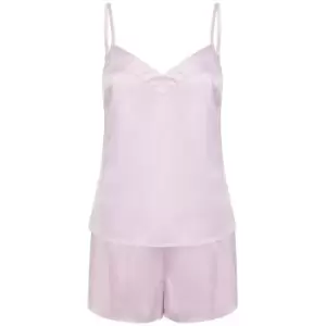 Towel City Ladies/Womens Satin Cami Short PJs (XL/XXL) (Light Pink)