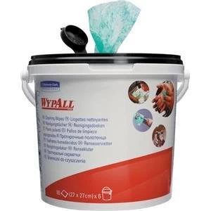 Original Wypall Bucket of Cleaning Wipes Blue 1 x Bucket