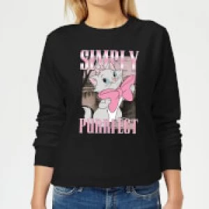 Disney Aristocats Simply Purrfect Womens Sweatshirt - Black - XS