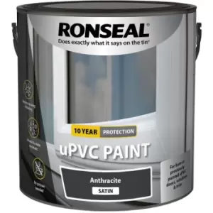 Ronseal - upvc Window and Door Paint - Anthracite - Satin - 2.5L - Anthracite