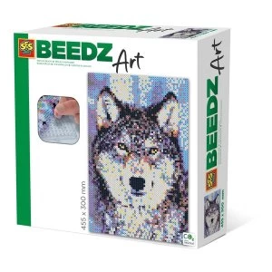 SES CREATIVE Wolf Beedz Art Mosaic Kit, 7000 Iron-on Beads