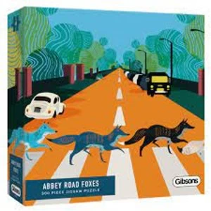 Abbey Road Foxes White Logo Collection Jigsaw Puzzle - 500 Pieces