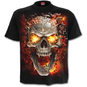 SkullBlast Mens Medium T-Shirt - Black