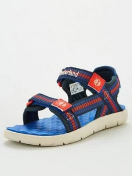 Timberland Boys Perkins Row Webbing Sandals - Blue, Size 2 Older