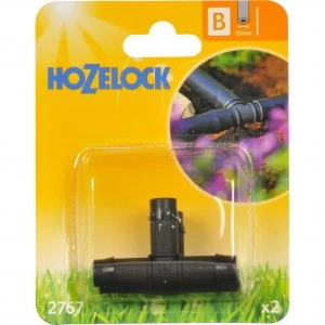 Hozelock CLASSIC MICRO T Piece Connector 1/2" / 12.5mm Pack of 2