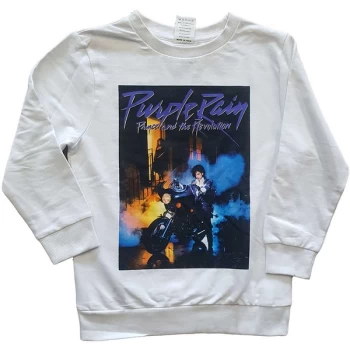 Prince - Purple Rain Kids 5-6 Years Sweatshirt - White
