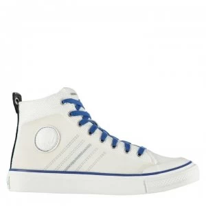 Diesel Astico Mid Top Trainers - H7810 Star Wht