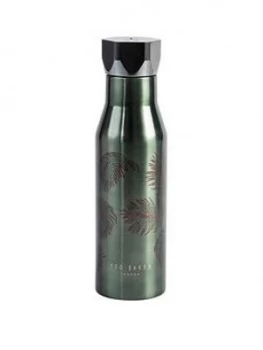 Ted Baker Water Bottle Hexagonal Lid - Khaki & Palm 425Ml