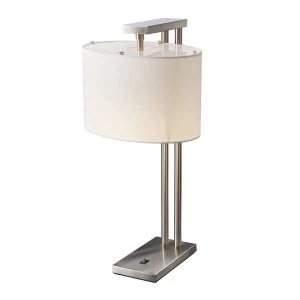 1 Light Table Lamp Brushed Nickel, E27