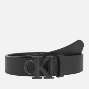 Calvin Klein Jeans Mens Mono Hardware Belt - Black - 90cm