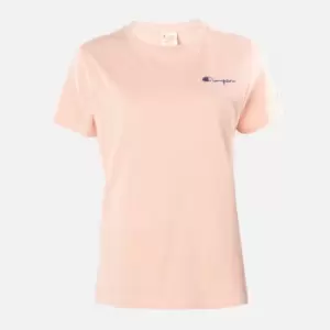 Champion Womens Small Script T-Shirt - Pink - M