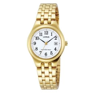 Lorus RH786AX9 Ladies Watch with Gold Plated Bracelet Strap