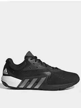 adidas Dropset Trainer Shoes, Black/Silver/White, Size 6, Women
