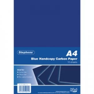 Stephens Blue A4 Hand Carbon Paper Pack of 100 RS520252