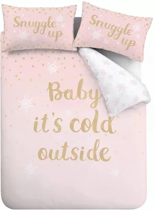 Catherine Lansfield Baby It's Cold Outside Double Duvet Cover
