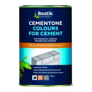Bostik - Cement Dye Concrete Powder Render Mortar Pigment Pointing 1kg Brick Red