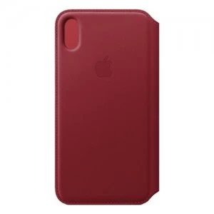 Apple iPhone XS Max Leather Folio Case (PRODUCT)RED MRX32ZM/A