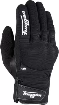 Furygan Jet All Saison D3O Motorcycle Gloves, black-white Size M black-white, Size M