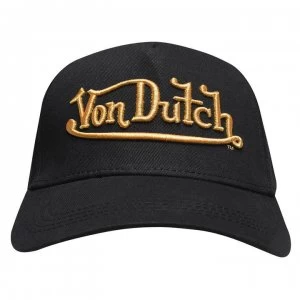 Von Dutch Logo Cap - Black/Gold
