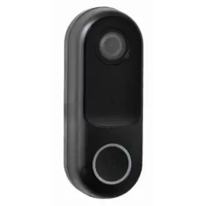 Robus Doorbell Connect IP44 WiFi Enabled Doorbell & 1080p Camera with 2-way Audio Black - RCD1080-04