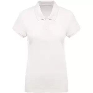 Kariban Womens/Ladies Organic Pique Polo Shirt (XL) (Cream)