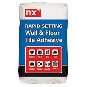 Norcros Rapid Setting Tile Adhesive Grey - 20kg