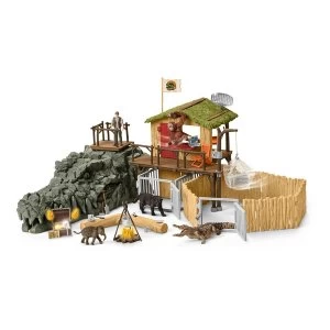 Schleich - Wild Life Croco Jungle Research Station Play Set