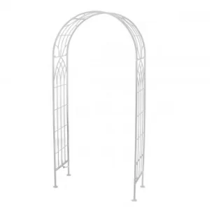 Charles Bentley Wrought Iron Arch, Antique White