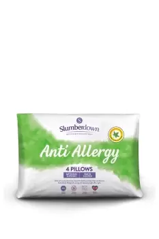 4 Pack Anti Allergy Medium Support Pillows