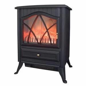 Benross Traditional Black Iron Electric Fan Heater Stove