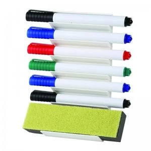 Q-Connect Whiteboard Pen and Eraser Holder