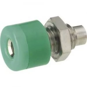 Mini jack socket Socket vertical vertical Pin diameter 2.6mm Green