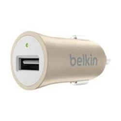 Belkin Premium Ultra fast 2.4amp USB Car Charger With Connected Equipment Warranty Gold