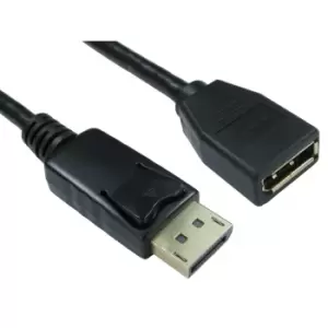 Cables Direct 2m DisplayPort Extension Cable
