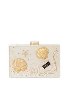 kate spade new york What the Shell Ocean Scene Small Frame Clutch