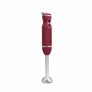 Chefman Rj19-v3-rbr Immersion Hand Blender With Silk Touch Finish - Red