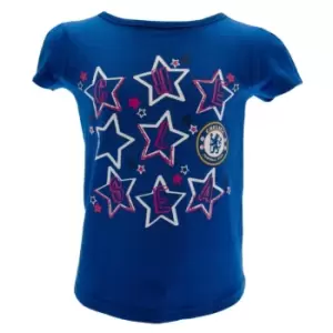 Chelsea FC Childrens/Kids Stars T-Shirt (9-12 Months) (Blue)