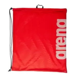 Arena Swim Team Mesh Drawstring Bag (One Size) (Red/White)