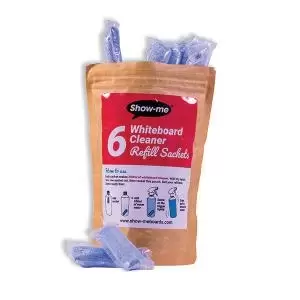 Show-Me Whiteboard Cleaner Refill Sachets Pack of 6 WCE500R6 EG63301